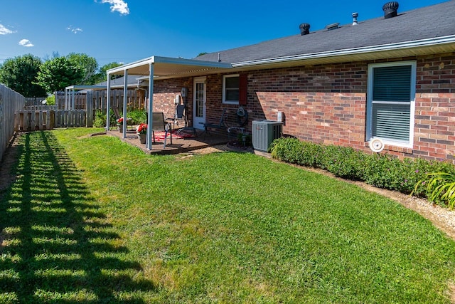 1130 Horse Mountain Rd Unit E, Shelbyville, TN 37160 - view of yard featuring central AC unit and a patio