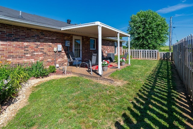 1130 Horse Mountain Rd Unit E, Shelbyville, TN 37160 - view of yard with central air condition unit and a patio area