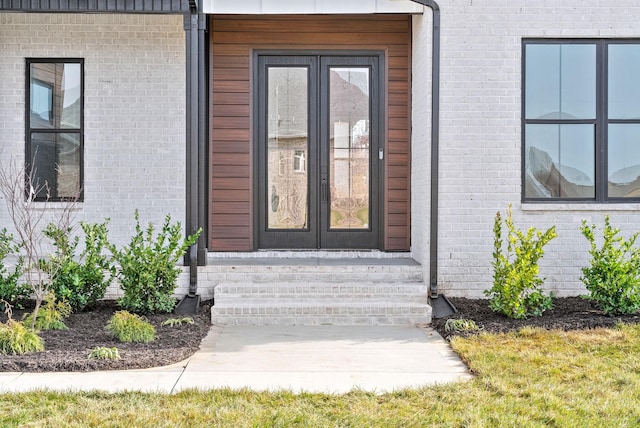 24 Fawn Mdws, Clarksville, TN 37043 - entrance to property with brick siding and french doors