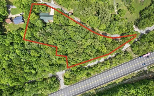 123 Hidden Trl, Dover, TN 37058 - aerial overview of property's location with property parcel outlined