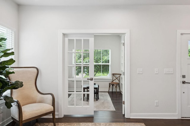 9420 Kaplan Ave, Brentwood, TN 37027 - living area with plenty of natural light, dark wood-type flooring, and baseboards