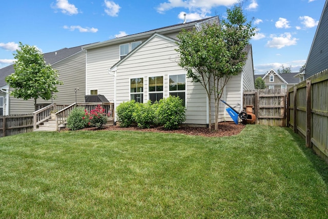 9420 Kaplan Ave, Brentwood, TN 37027 - back of property with a wooden deck