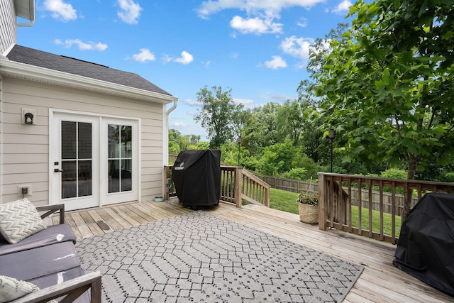 9420 Kaplan Ave, Brentwood, TN 37027 - deck with a fenced backyard and grilling area