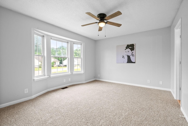271 Golden Pond Ave, Oak Grove, KY 42262 - carpeted spare room featuring a ceiling fan, baseboards, and a textured ceiling