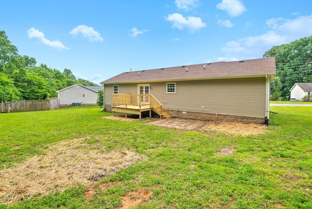 271 Golden Pond Ave, Oak Grove, KY 42262 - back of house with a deck, crawl space, and a patio area