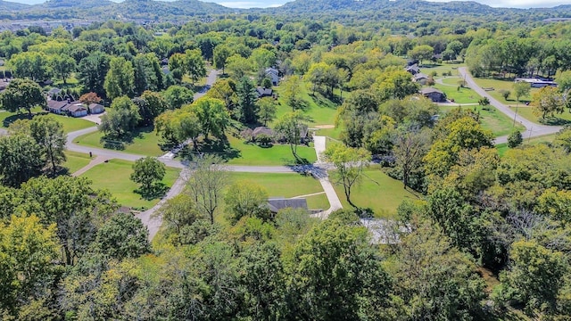 401 Ellington Dr, Franklin, TN 37064 - drone / aerial view of a mountain backdrop and a forest