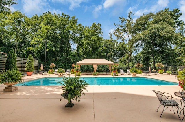 4215 Harding Pike Unit 610, Nashville, TN 37205 - community pool with a patio area, view of scattered trees, and a gazebo