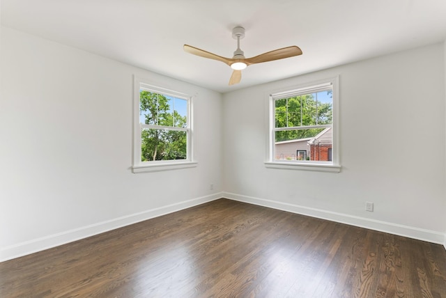 1305 Riverwood Dr, Nashville, TN 37216 - spare room featuring plenty of natural light, baseboards, and dark wood-style floors
