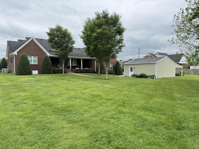 128 Mann Rd, Lebanon, TN 37087 - view of grassy yard featuring central air condition unit