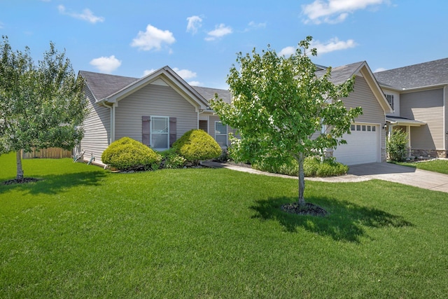6001 Ten Bears Way, Spring Hill, TN 37174 - view of front facade with a front lawn, driveway, an attached garage, and roof with shingles