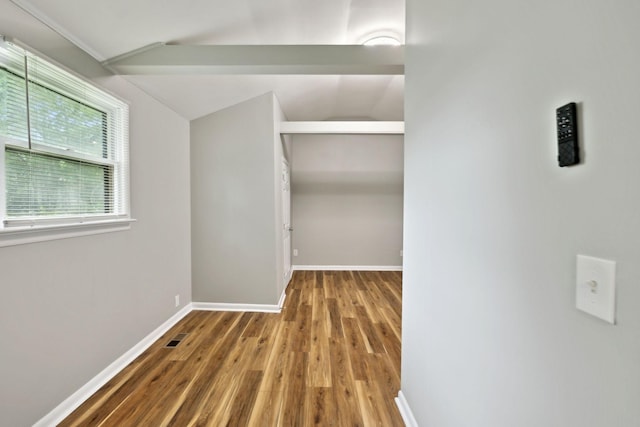 120 Johns St, La Vergne, TN 37086 - corridor with wood finished floors, lofted ceiling, and baseboards