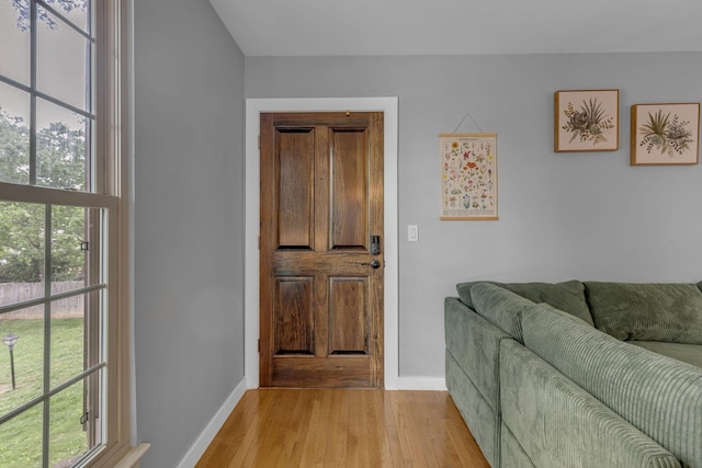 1011 Murfreesboro Rd Unit L3, Franklin, TN 37064 - foyer entrance with light wood-style flooring, plenty of natural light, and baseboards