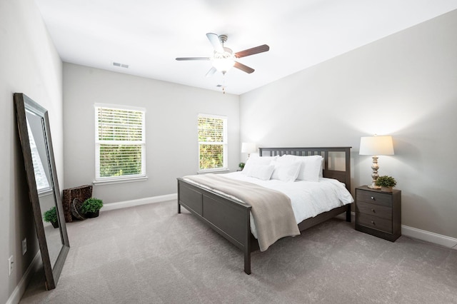 3023 Moultrie Cir, Franklin, TN 37064 - bedroom featuring baseboards, carpet, and ceiling fan