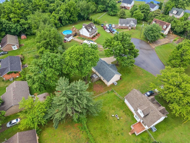 3387 Oak Park Dr, Clarksville, TN 37042 - aerial view of property and surrounding area featuring nearby suburban area