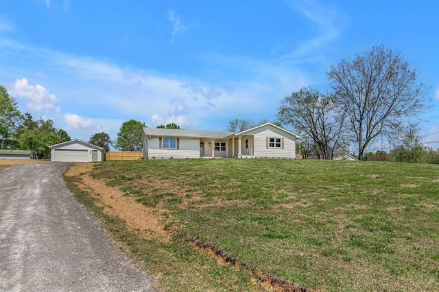 41 Trice Rd, Lebanon, TN 37087 - ranch-style house with a detached garage and an outdoor structure
