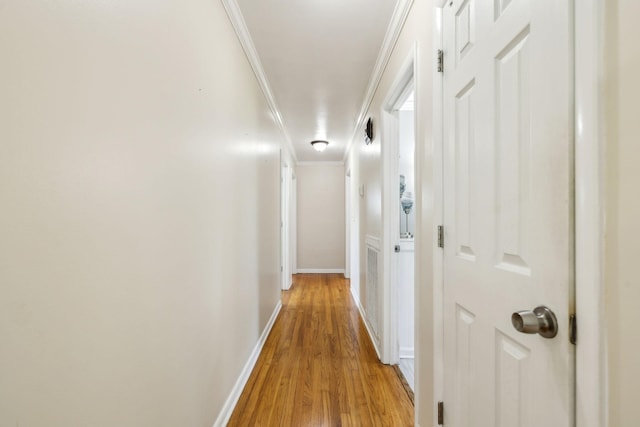 101 Townview Dr, Smyrna, TN 37167 - hall featuring light wood finished floors, ornamental molding, and baseboards