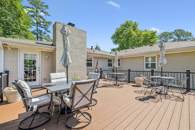 101 Townview Dr, Smyrna, TN 37167 - wooden deck featuring outdoor dining space