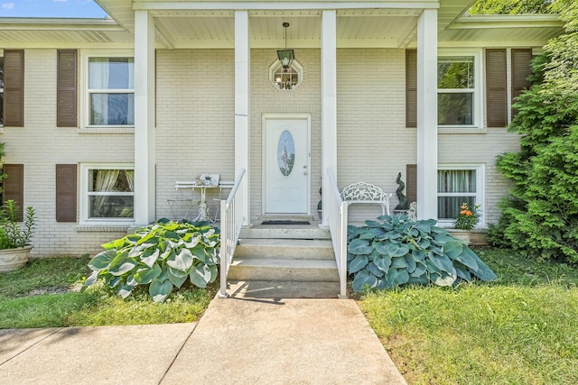 101 Townview Dr, Smyrna, TN 37167 - entrance to property featuring brick siding and a porch