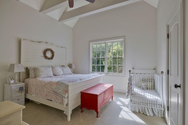 1120 Natchez Valley Ln, Franklin, TN 37064 - carpeted bedroom featuring lofted ceiling, ceiling fan, and baseboards