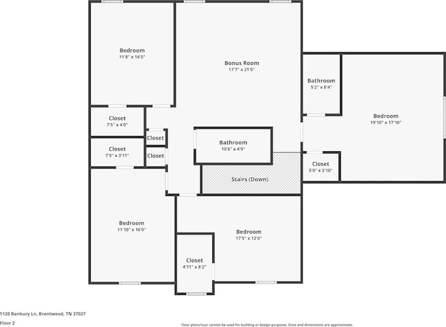 1120 Banbury Ln, Brentwood, TN 37027 - floor plan / room layout