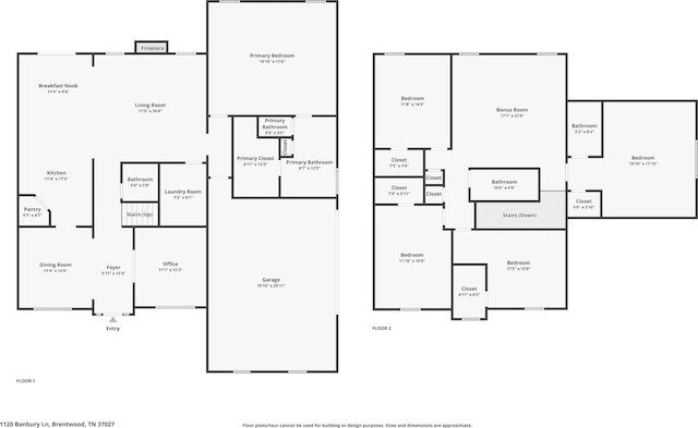 1120 Banbury Ln, Brentwood, TN 37027 - home floor plan
