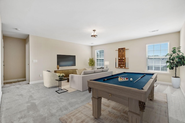 1120 Banbury Ln, Brentwood, TN 37027 - rec room featuring carpet flooring, baseboards, and billiards