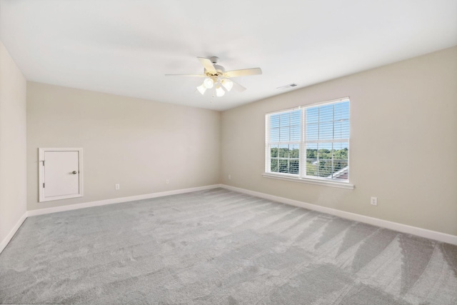 1120 Banbury Ln, Brentwood, TN 37027 - empty room featuring ceiling fan, baseboards, and carpet