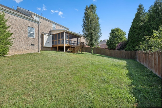 1120 Banbury Ln, Brentwood, TN 37027 - view of yard with a sunroom and stairs