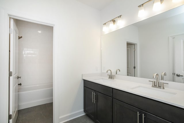 118 W Cassa Way, Mount Juliet, TN 37122 - full bath featuring double vanity, tile patterned floors,  shower combination, and baseboards