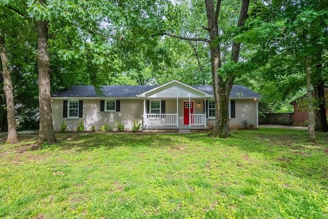 104 Evanmeade Dr, Smyrna, TN 37167 - ranch-style house with covered porch and brick siding