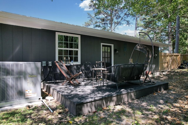 1430 Blythe Ferry Rd NE, Cleveland, TN 37312 - back of house with central AC and a wooden deck