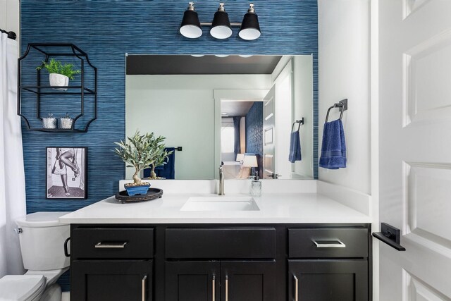 326A E Trinity Ln, Nashville, TN 37207 - bathroom with vanity and toilet