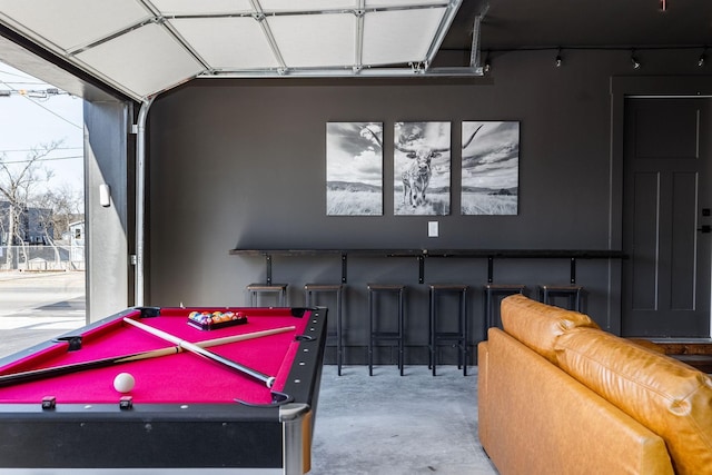 326A E Trinity Ln, Nashville, TN 37207 - rec room featuring concrete floors and billiards
