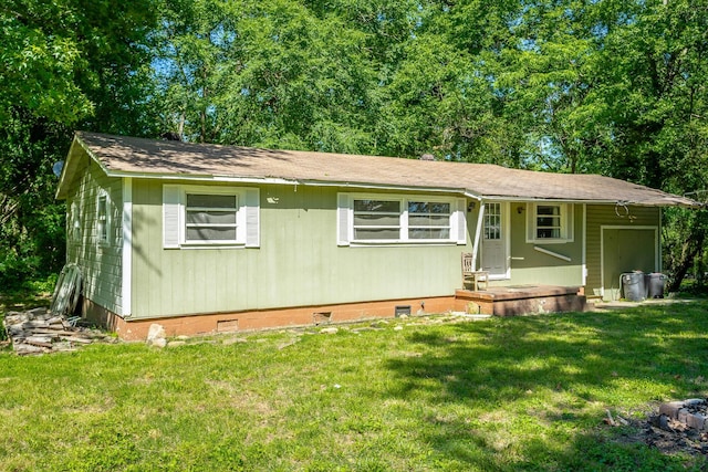 117 Westbrook Ave, Soddy Daisy, TN 37379 - view of front of house featuring crawl space and a front lawn