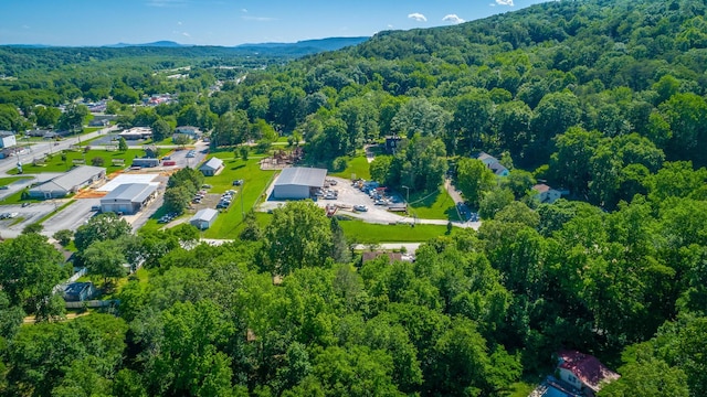 119 Westbrook Ave, Soddy Daisy, TN 37379 - bird's eye view of a heavily wooded area and a mountain backdrop