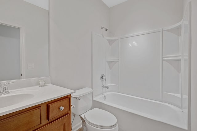 347 Blockade Ln, Mount Juliet, TN 37122 - bathroom featuring toilet, vanity, and bathing tub / shower combination