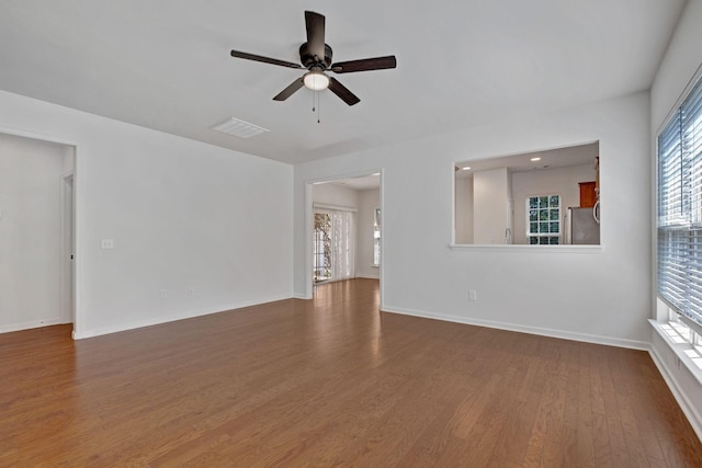 347 Blockade Ln, Mount Juliet, TN 37122 - unfurnished room with a ceiling fan, wood finished floors, and baseboards