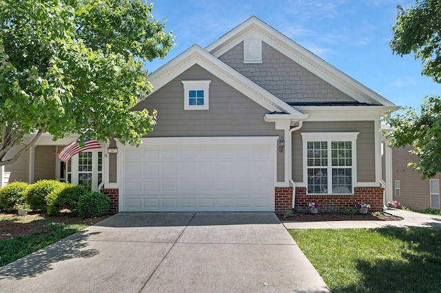 347 Blockade Ln, Mount Juliet, TN 37122 - craftsman inspired home featuring brick siding, an attached garage, and concrete driveway