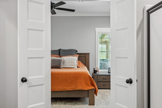 8035 Auburntown Rd, Auburntown, TN 37016 - bedroom with ornamental molding and ceiling fan