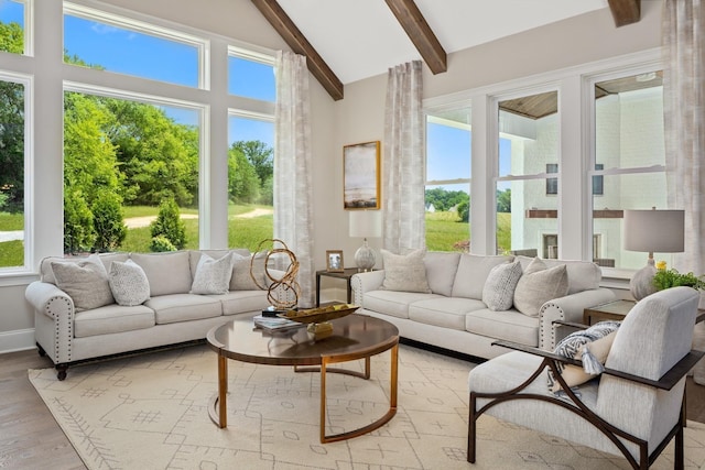 7243 Murrel Dr, Franklin, TN 37064 - living area with light wood-style flooring and baseboards