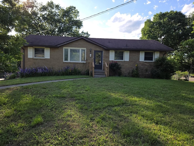 4548 Andrew Jackson Pkwy, Hermitage, TN 37076 - ranch-style house with brick siding and a front yard