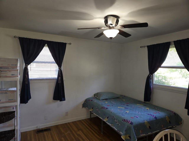 4548 Andrew Jackson Pkwy, Hermitage, TN 37076 - bedroom featuring wood finished floors, baseboards, and ceiling fan