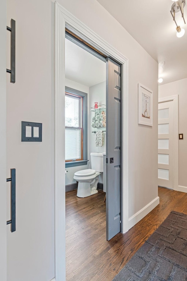 1135 Riverwood Dr, Nashville, TN 37216 - hall featuring wood finished floors and baseboards