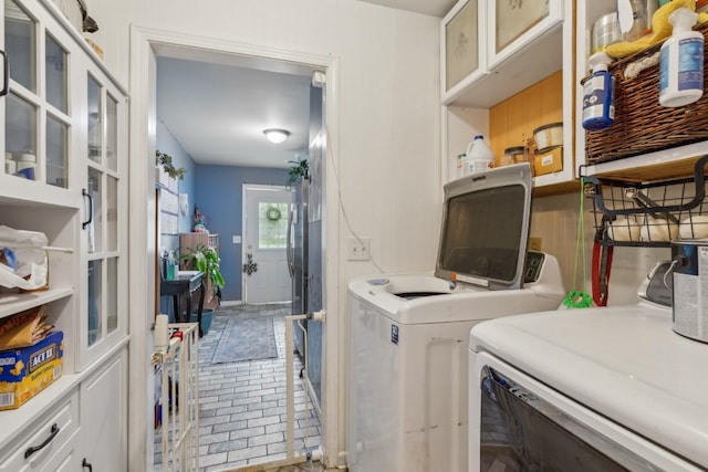 3130 Valley Bend Rd, Murfreesboro, TN 37129 - laundry room featuring separate washer and dryer and tile patterned floors