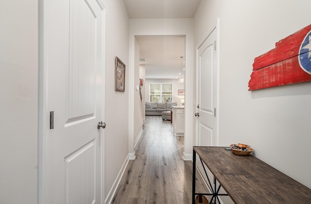2023 Sperling Dr, Gallatin, TN 37066 - hall with wood finished floors and baseboards