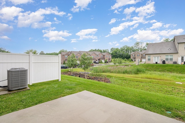 2023 Sperling Dr, Gallatin, TN 37066 - view of yard with central AC unit, a residential view, and a patio area