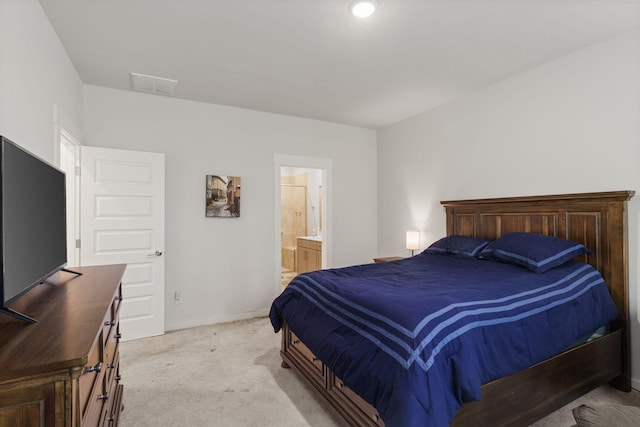 503 Gingerwood Ln, Hendersonville, TN 37075 - bedroom with light carpet, baseboards, and ensuite bath