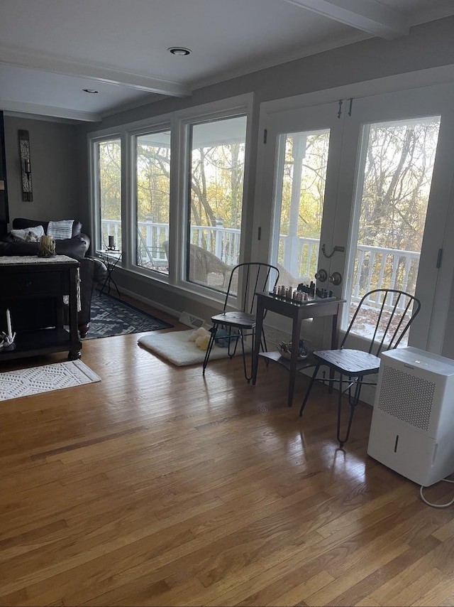 470 Askin Ln, Baxter, TN 38544 - sunroom / solarium featuring plenty of natural light and beamed ceiling