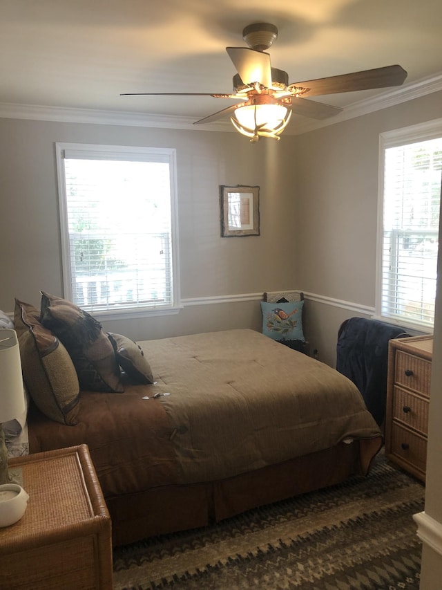 470 Askin Ln, Baxter, TN 38544 - bedroom with ornamental molding and ceiling fan