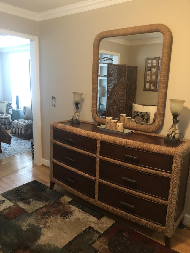 470 Askin Ln, Baxter, TN 38544 - bedroom featuring ornamental molding, light wood-style floors, and baseboards